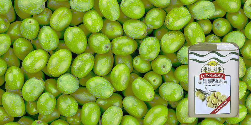 Маринованные зелёные оливки